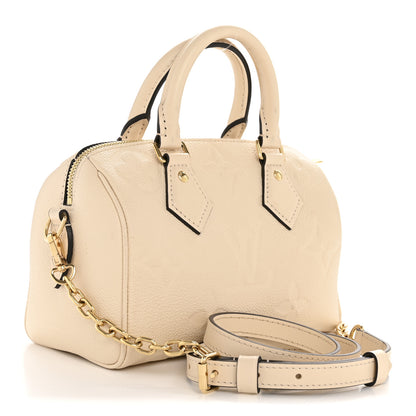Louis Vuitton Empreinte Monogram Giant Speedy Bandouliere 20 Creme 3 of 12