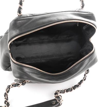 Chanel Lambskin Quilted Medium Chain Around Tote Black 5 of 7