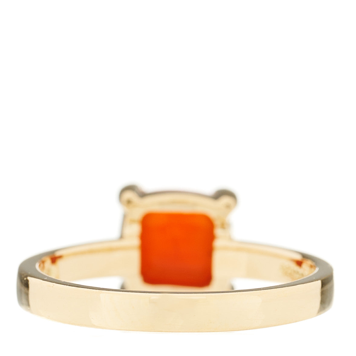 18K Yellow Gold Carnelian 7mm Paloma Picasso Sugar Stacks Ring 52 6