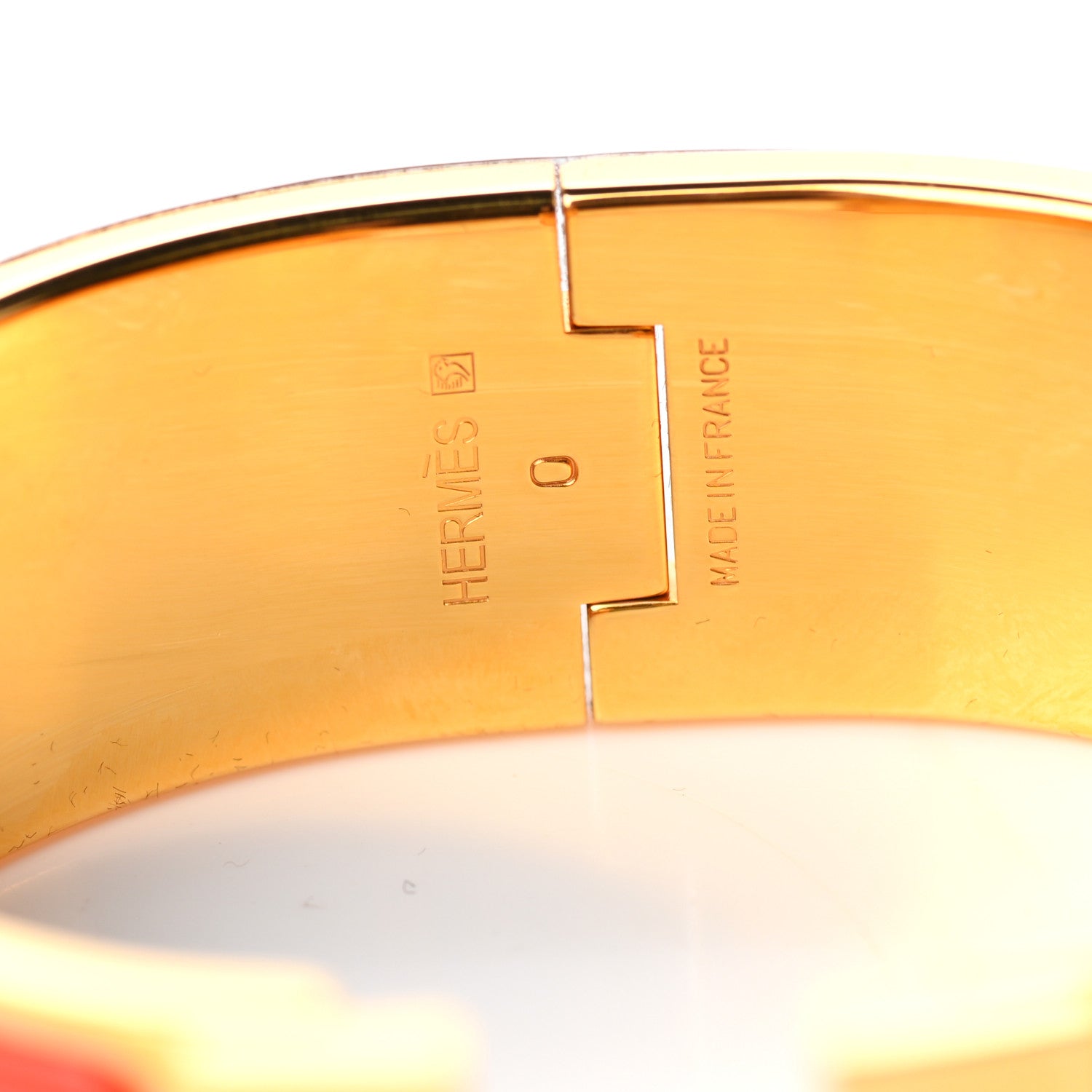 Hermes Enamel Wide Clic Clac H Bracelet GM Orange Fruite 4 of 5