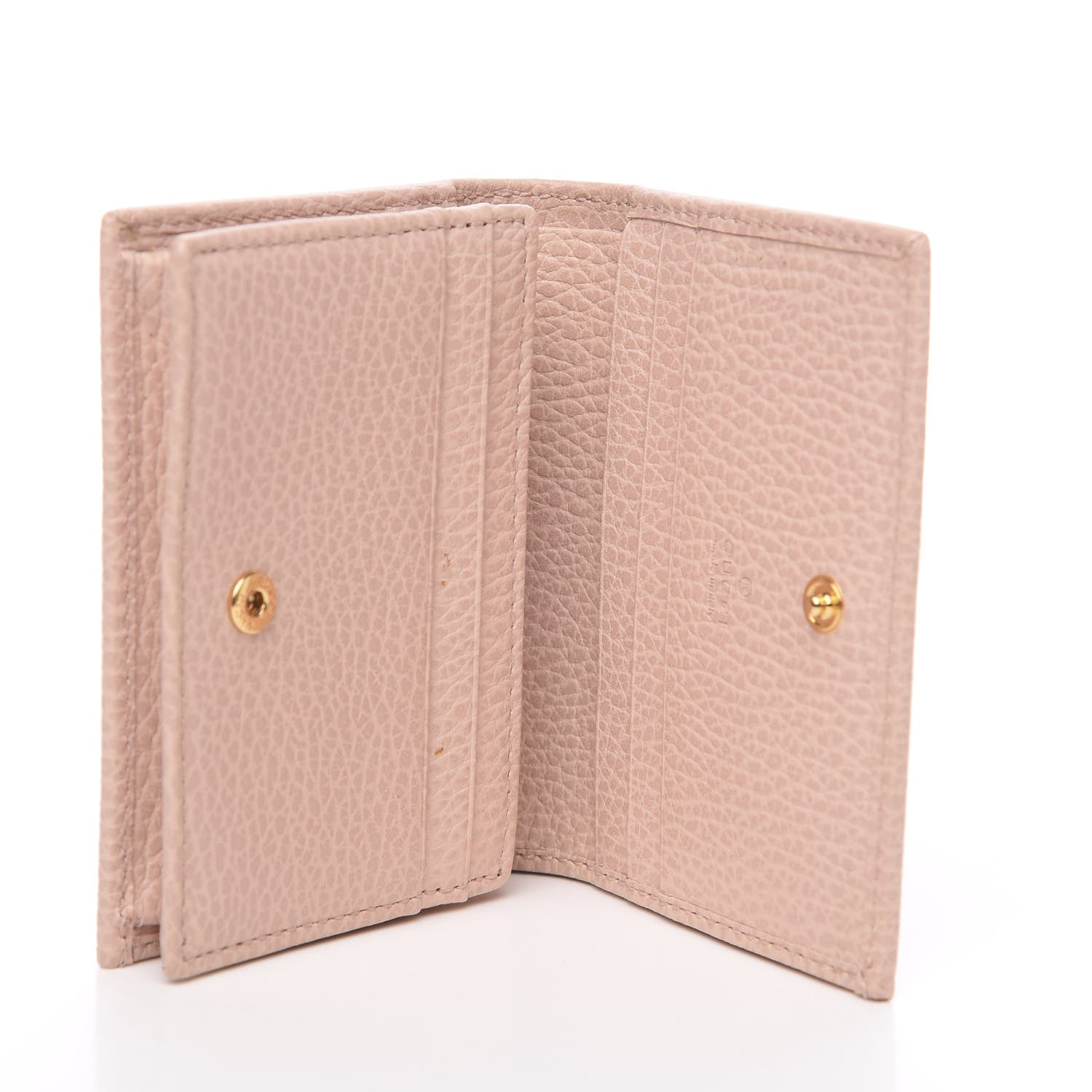 Gucci Dollar Calfskin GG Marmont Card Case Perfect Pink 4 of 8
