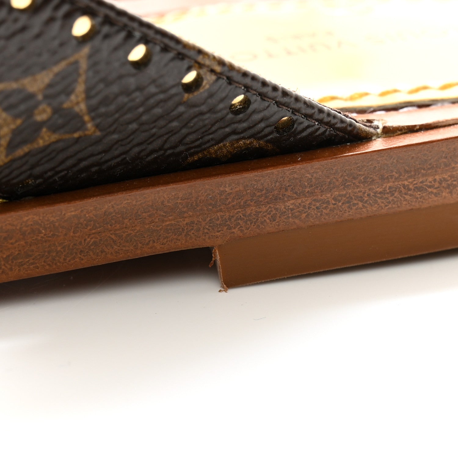 Louis Vuitton Monogram Sunny Flat Thong Sandals 38 Brown 9 of 9