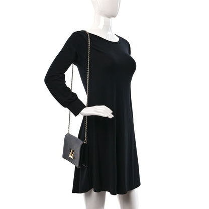 Louis Vuitton Epi Twist Belt Chain Wallet Black 2 of 10