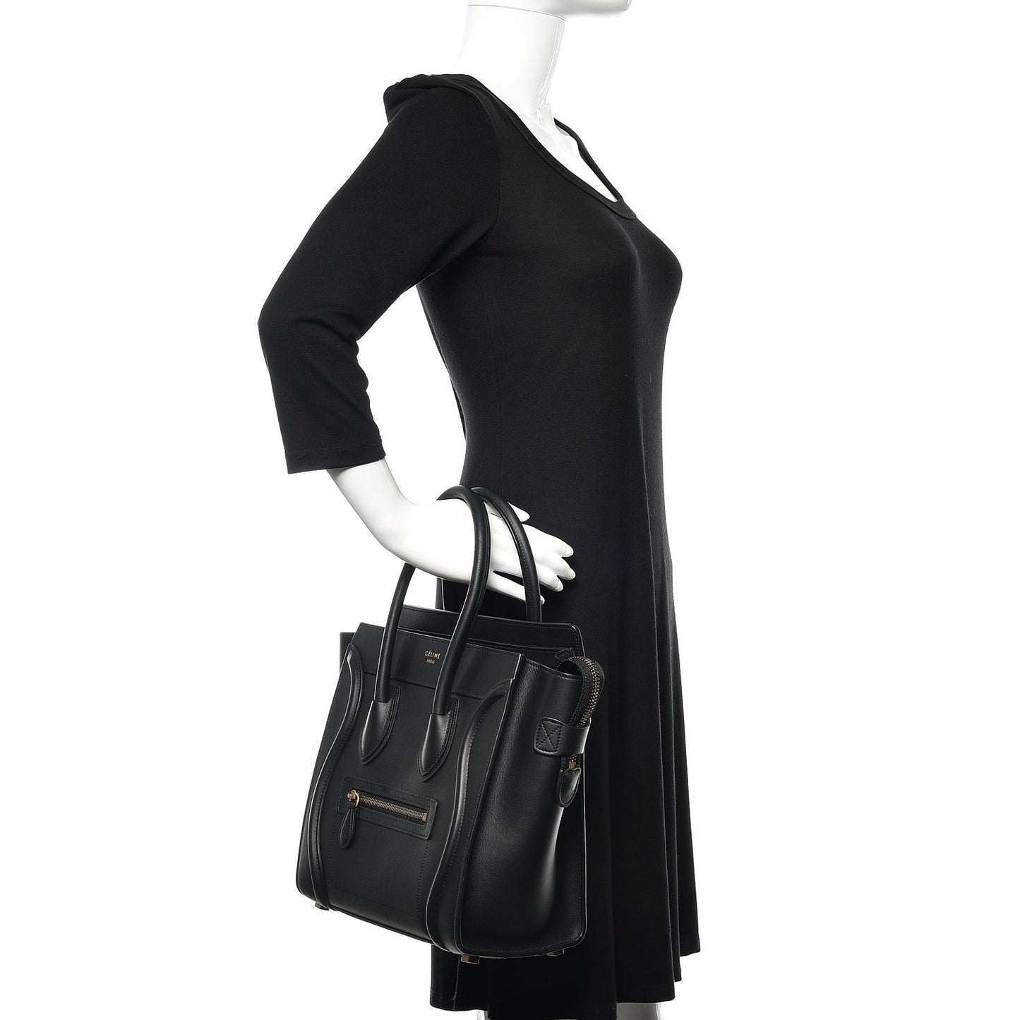 Smooth Calfskin Micro Luggage Black