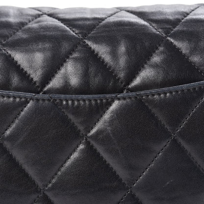 Chanel Lambskin Quilted 3 Accordion Flap Bag Black 10 of 13