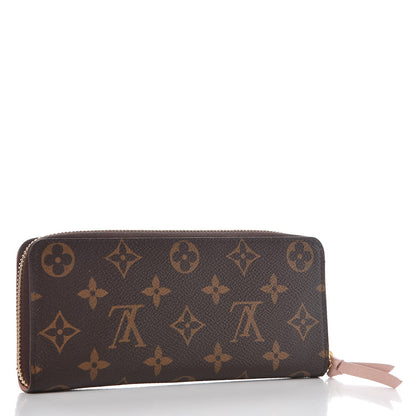 Louis Vuitton Monogram Clemence Wallet Rose Ballerine 3 of 9
