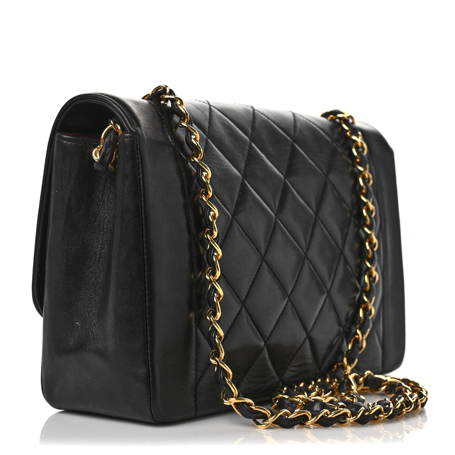 Chanel Lambskin Quilted Medium Single Flap Black 3 of 8