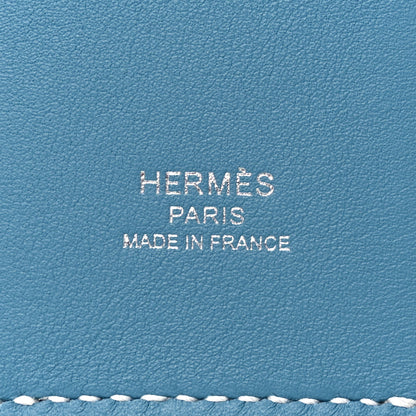 Hermes Swift Epsom Pocket Kelly Shoulder Strap New Blue Jean 4 of 8