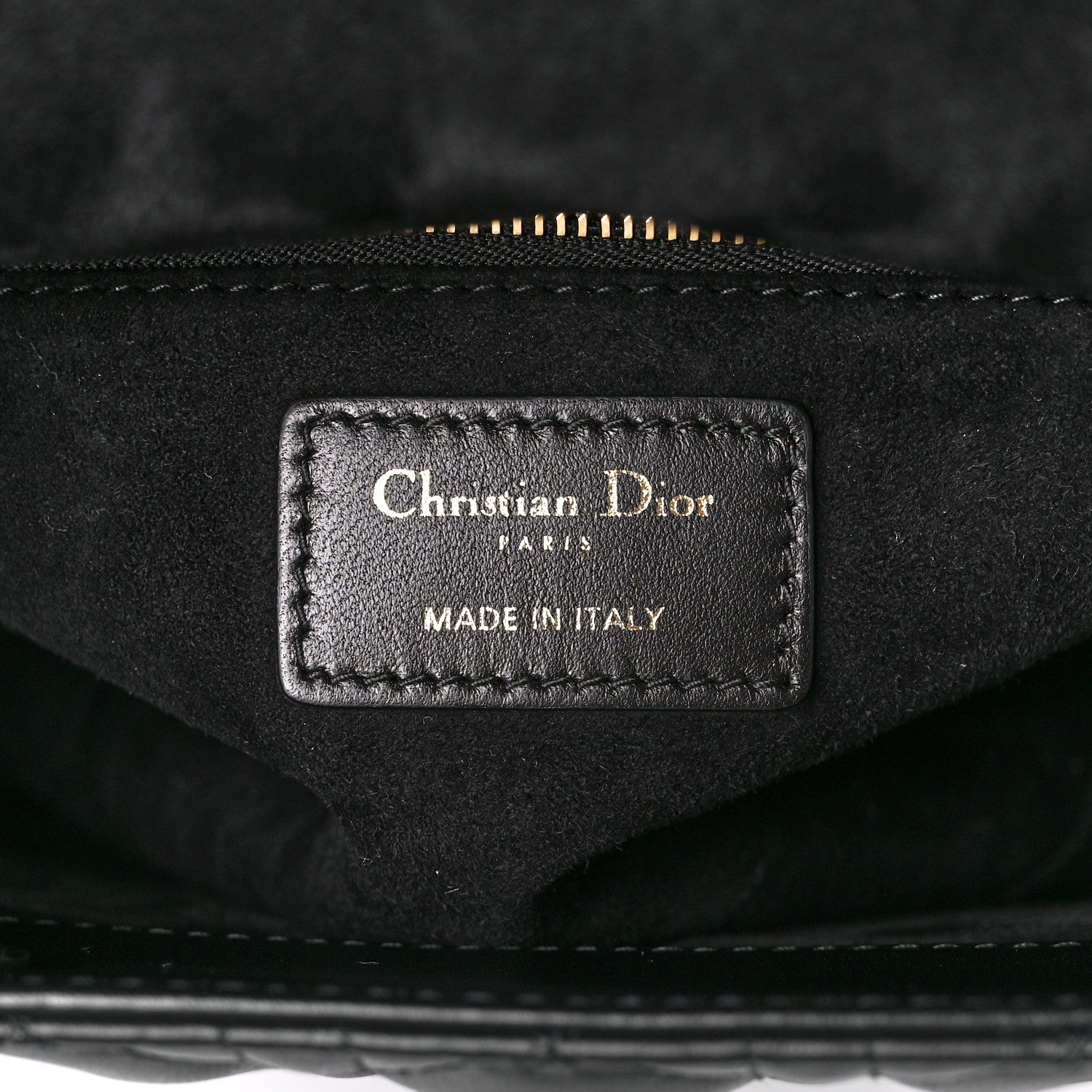 Christian Dior Lambskin Cannage Medium Lady Dior Black 6 of 11