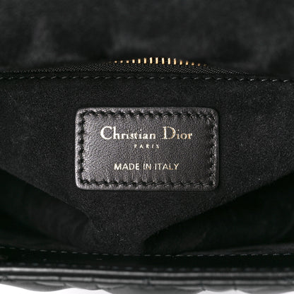 Christian Dior Lambskin Cannage Medium Lady Dior Black 6 of 11
