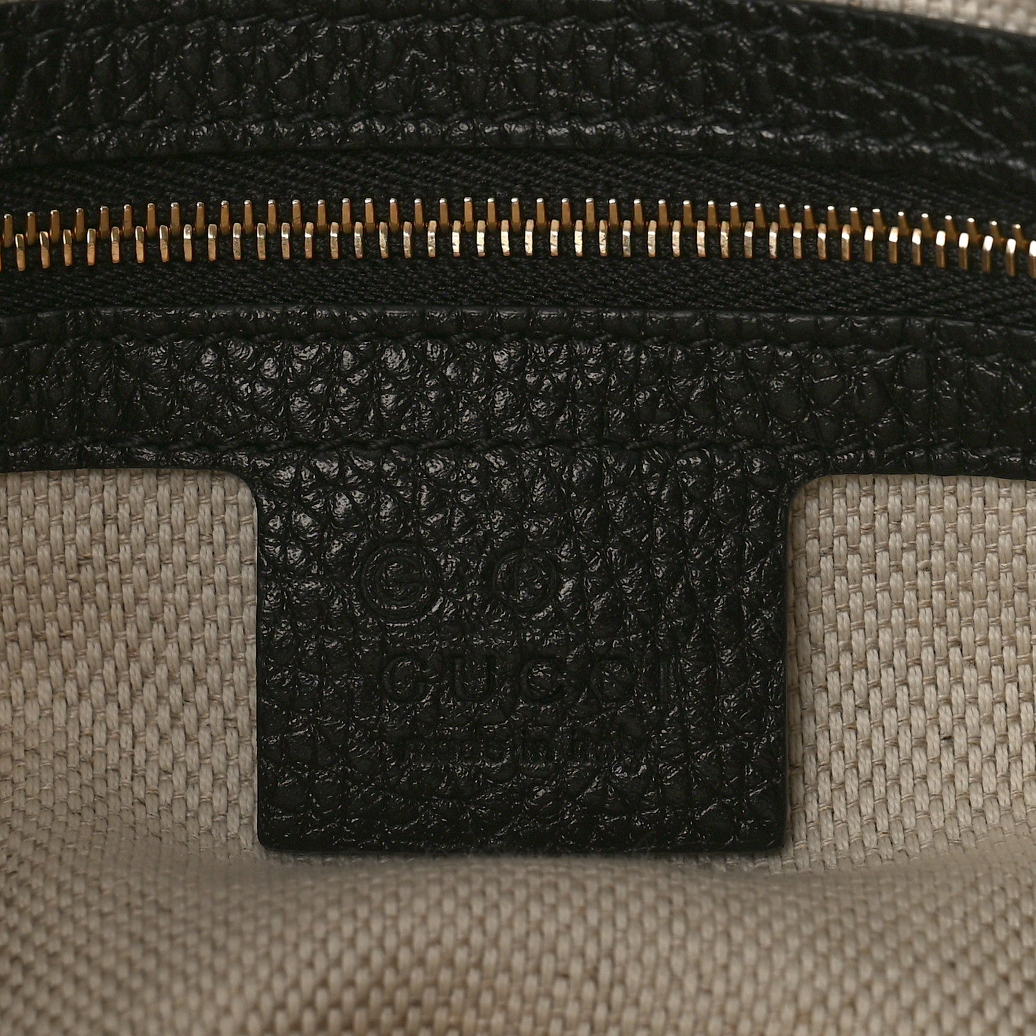 Gucci Pebbled Calfskin Medium Soho Chain Shoulder Bag Black 6 of 11