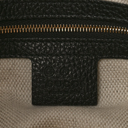 Gucci Pebbled Calfskin Medium Soho Chain Shoulder Bag Black 6 of 11