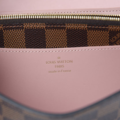 Louis Vuitton Damier Ebene Croisette Chain Wallet Rose Ballerine 6 of 8