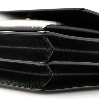 Saint Laurent Coated Bark Calfskin Medium Monogram Sunset Black 9 of 9
