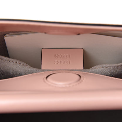 Gucci Nappa Bamboo Web Mini Nymphaea Top Handle Bag Perfect Pink Mystic White 7 of 10
