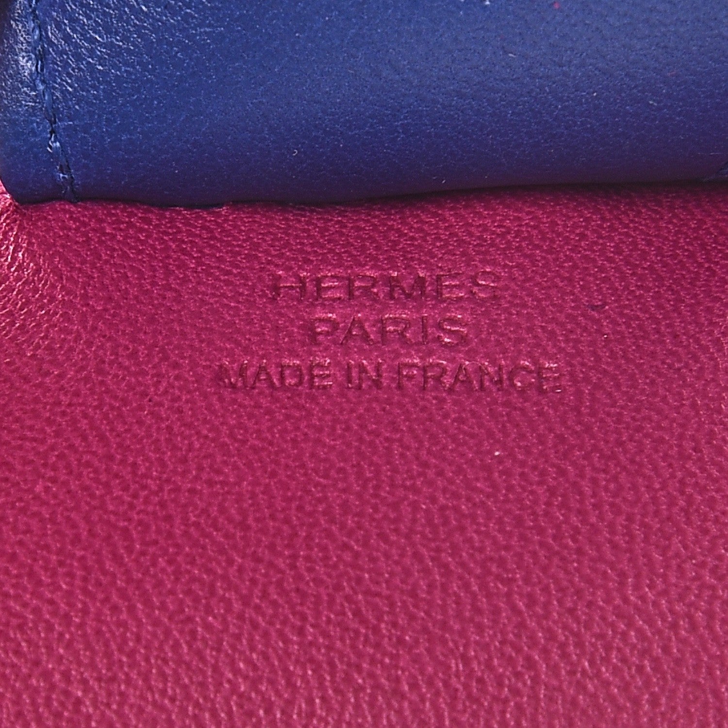 Hermes Milo Lambskin Grigri Rodeo Bag Charm GM Rose Pourpre Malachite Bleu Electrique 3 of 5