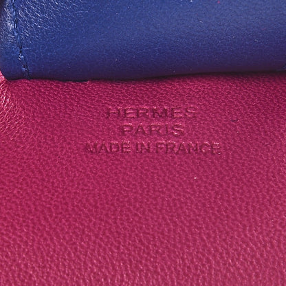 Hermes Milo Lambskin Grigri Rodeo Bag Charm GM Rose Pourpre Malachite Bleu Electrique 3 of 5