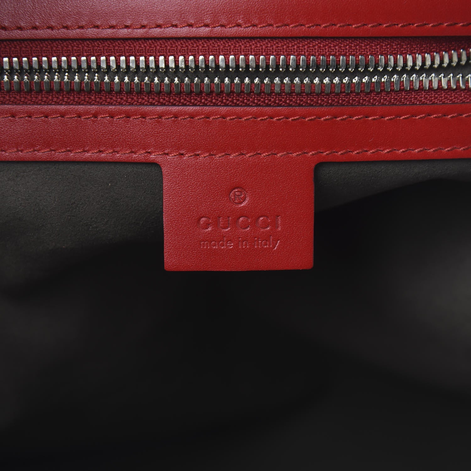 Gucci Guccissima Signature Small Day Backpack Hibiscus Red 5 of 9