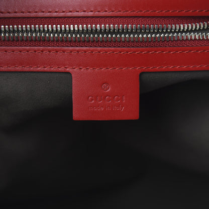 Gucci Guccissima Signature Small Day Backpack Hibiscus Red 5 of 9