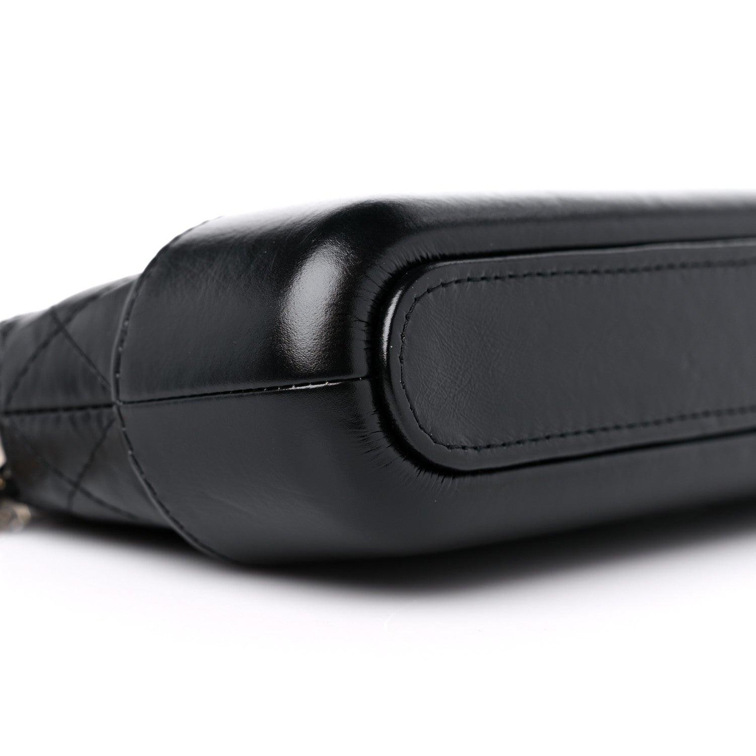 Chanel Aged Calfskin Quilted Small Gabrielle Clutch With Chain Black 11 of 14