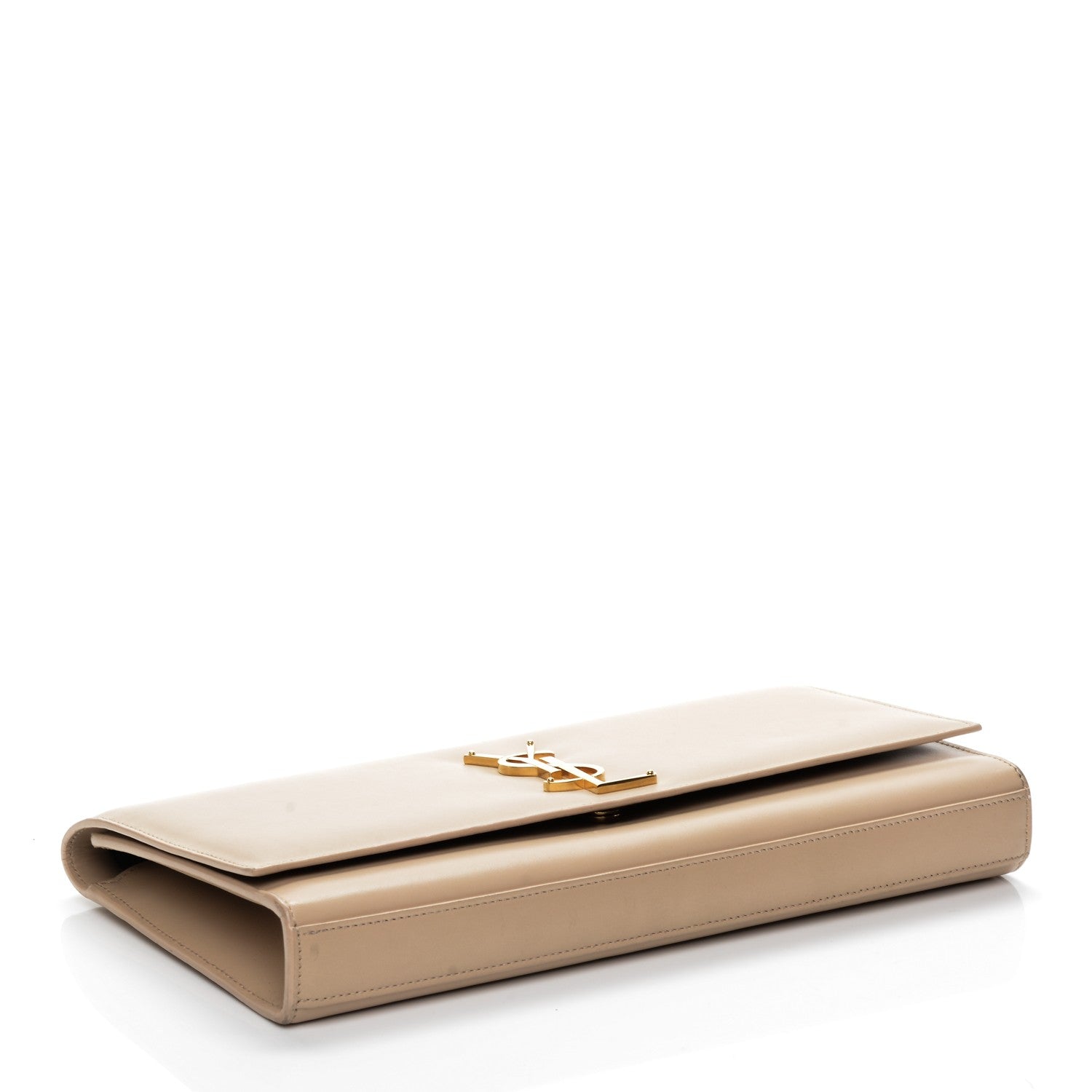 Saint Laurent Calfskin Classic Monogram Clutch Nude 4 of 7
