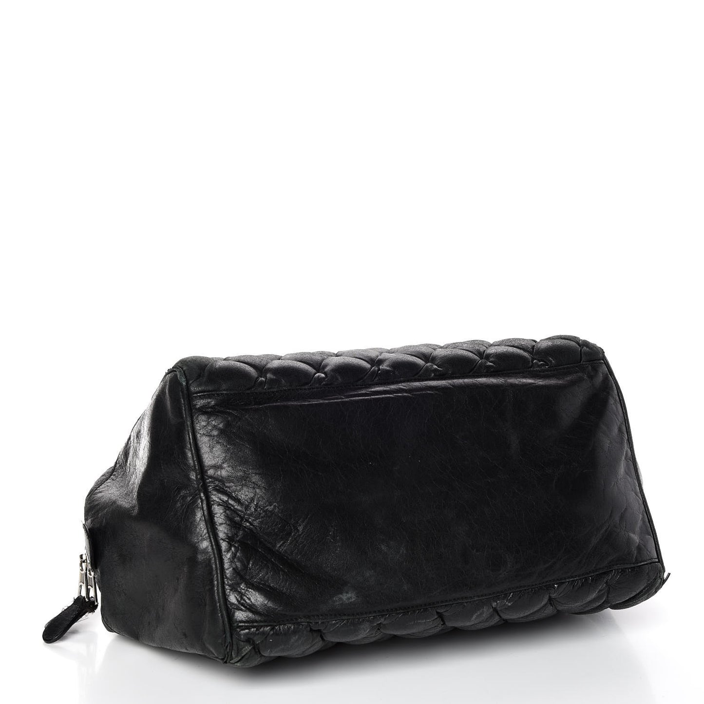 Chevre Quilted Matelasse MM Black