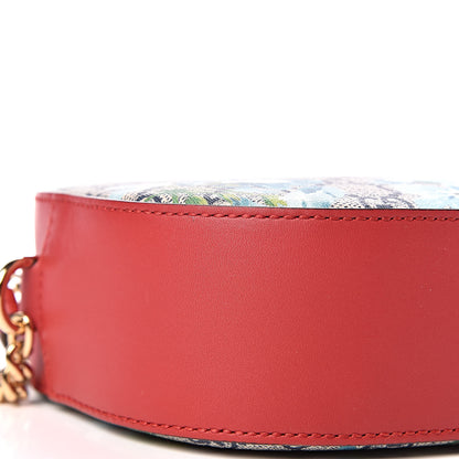 Gucci GG Supreme Monogram Blooms Mini Chain Shoulder Bag Beige Blue Navy Hibiscus Red 8 of 9
