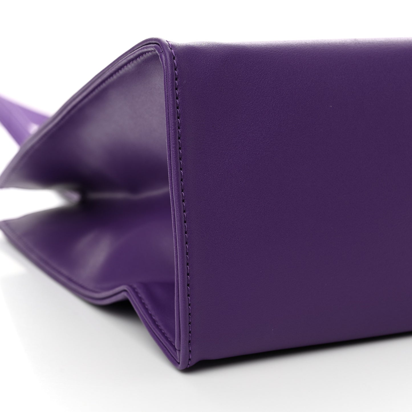 Vegan Leather Medium Shopping Bag Grape