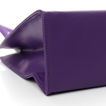 Telfar Vegan Leather Medium Shopping Bag Grape 9 of 10
