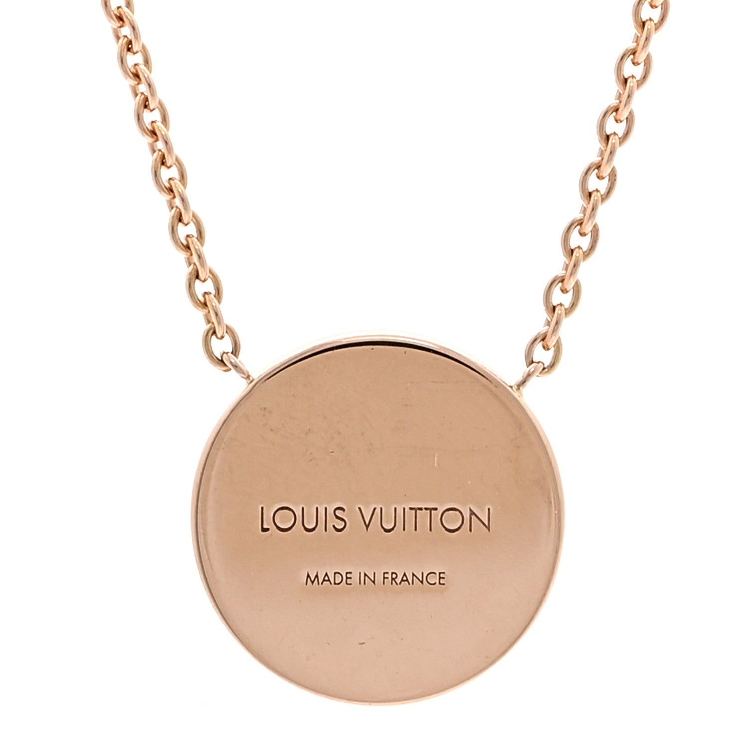 Louis Vuitton 18K Pink Gold Grey Mother Of Pearl Blossom Sun Pendant Necklace 4 of 5