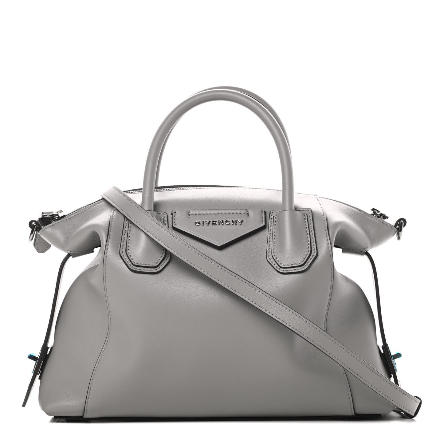 Calfskin Small Soft Antigona Pearl Grey
