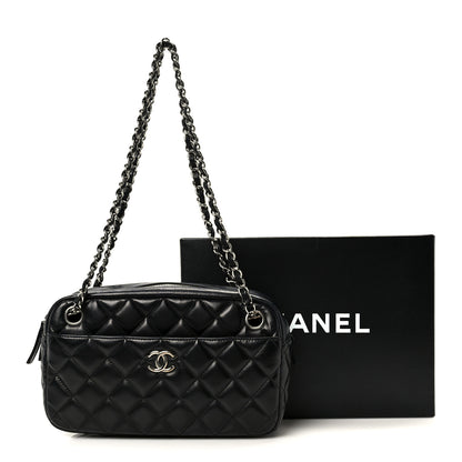 Chanel Lambskin Quilted Medium Camera Case Black 11 of 11