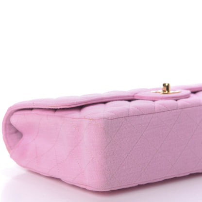 Chanel Jersey Quilted Medium Single Flap Pink 6 of 9