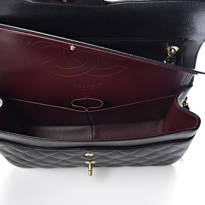 Chanel Caviar Quilted Jumbo Double Flap Black 5 of 11