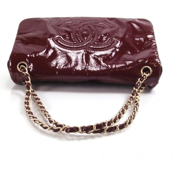 Chanel Patent Classic Flap Bordeaux Burgundy 5 of 12