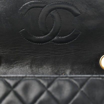 Chanel Lambskin Quilted Mini Square Flap Bag Black 9 of 12