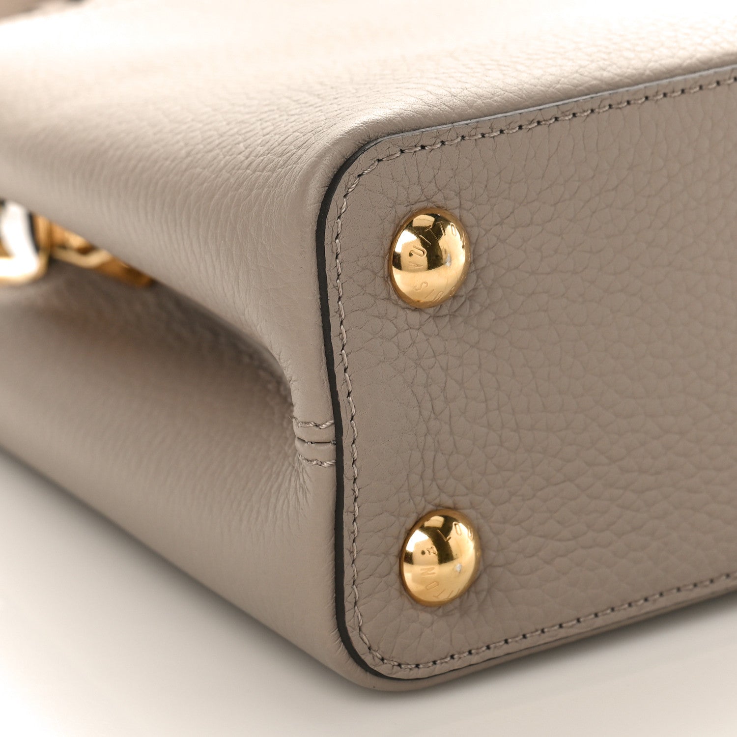 Louis Vuitton Taurillon Snakeskin Capucines BB Galet 7 of 8