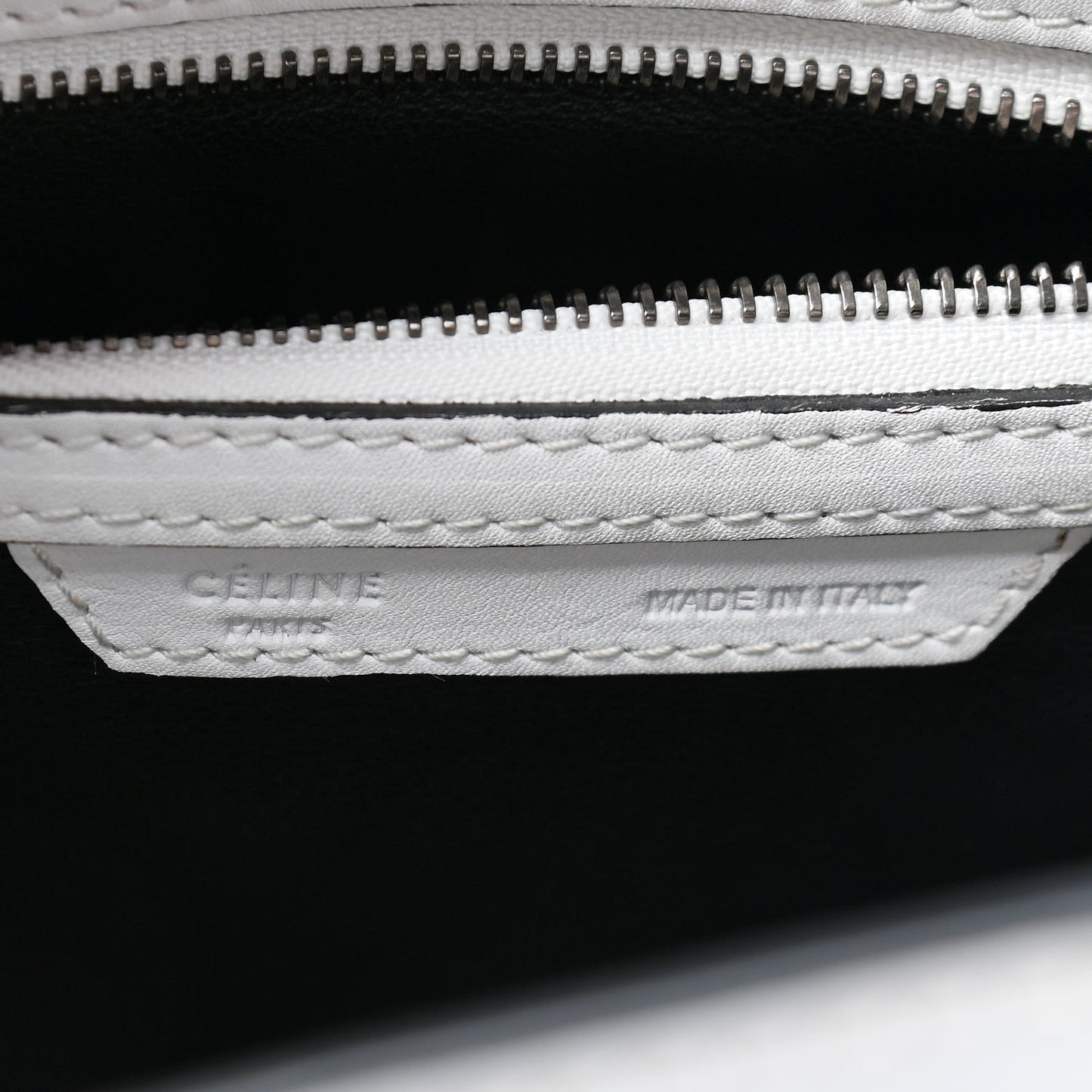 Smooth Calfskin Micro Luggage White