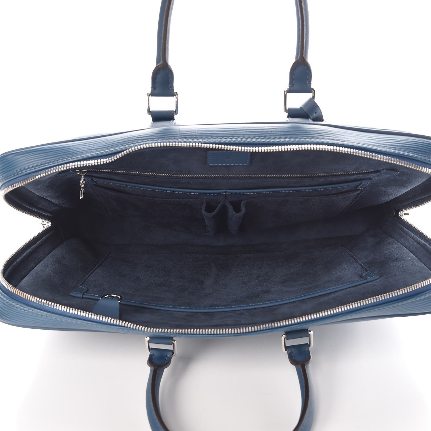 Louis Vuitton Epi Porte-Documents Voyage Briefcase Blue Celeste 5 of 7