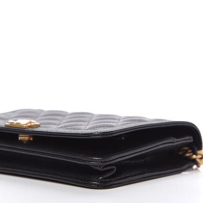 Chanel Caviar Quilted Boy Wallet On Chain WOC Black 7 of 11