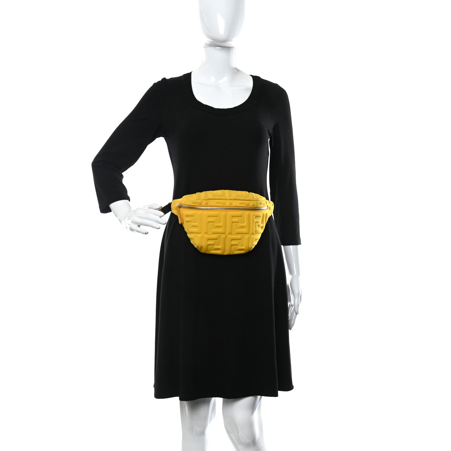 Fendi Lycra FF Embossed Kids Belt Bag Sprint 2 of 11