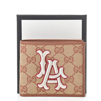 Gucci X MLB Monogram LA Dodgers Bi-Fold Wallet Beige Ruggine Ivory 8 of 8