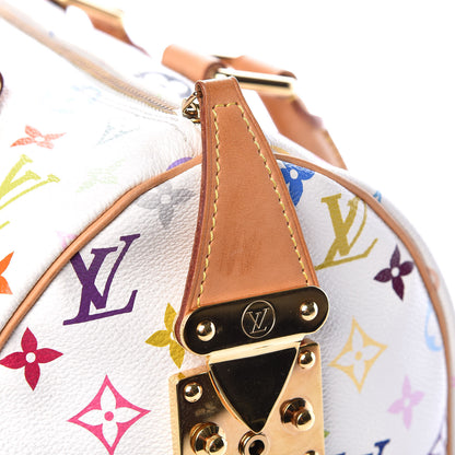 Louis Vuitton Monogram Multicolor Speedy 30 White 10 of 10
