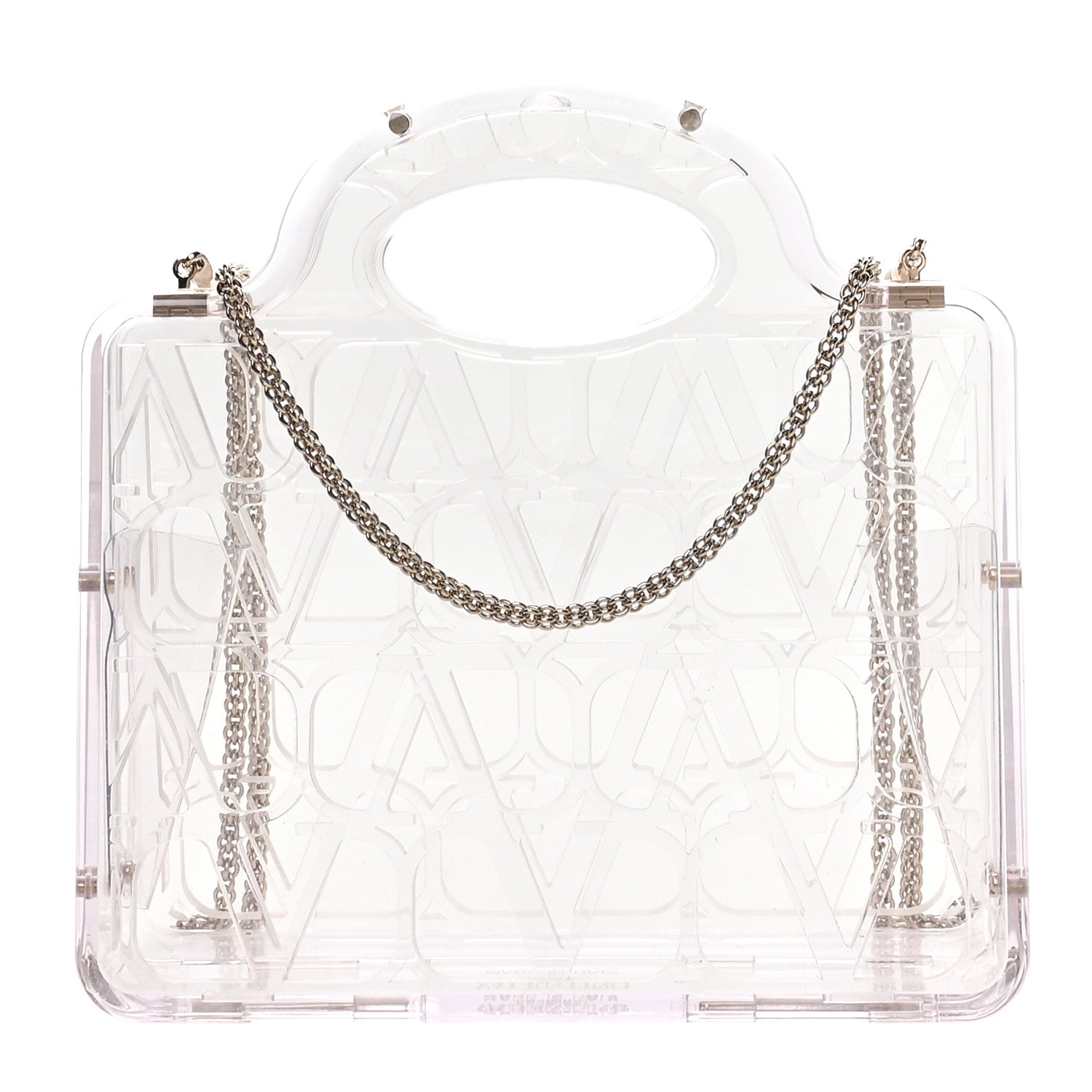 Valentino Garavani Clear Acrylic Mini Le Troisieme Shopping Bag Transparente 1 of 9