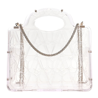 Valentino Garavani Clear Acrylic Mini Le Troisieme Shopping Bag Transparente 1 of 9