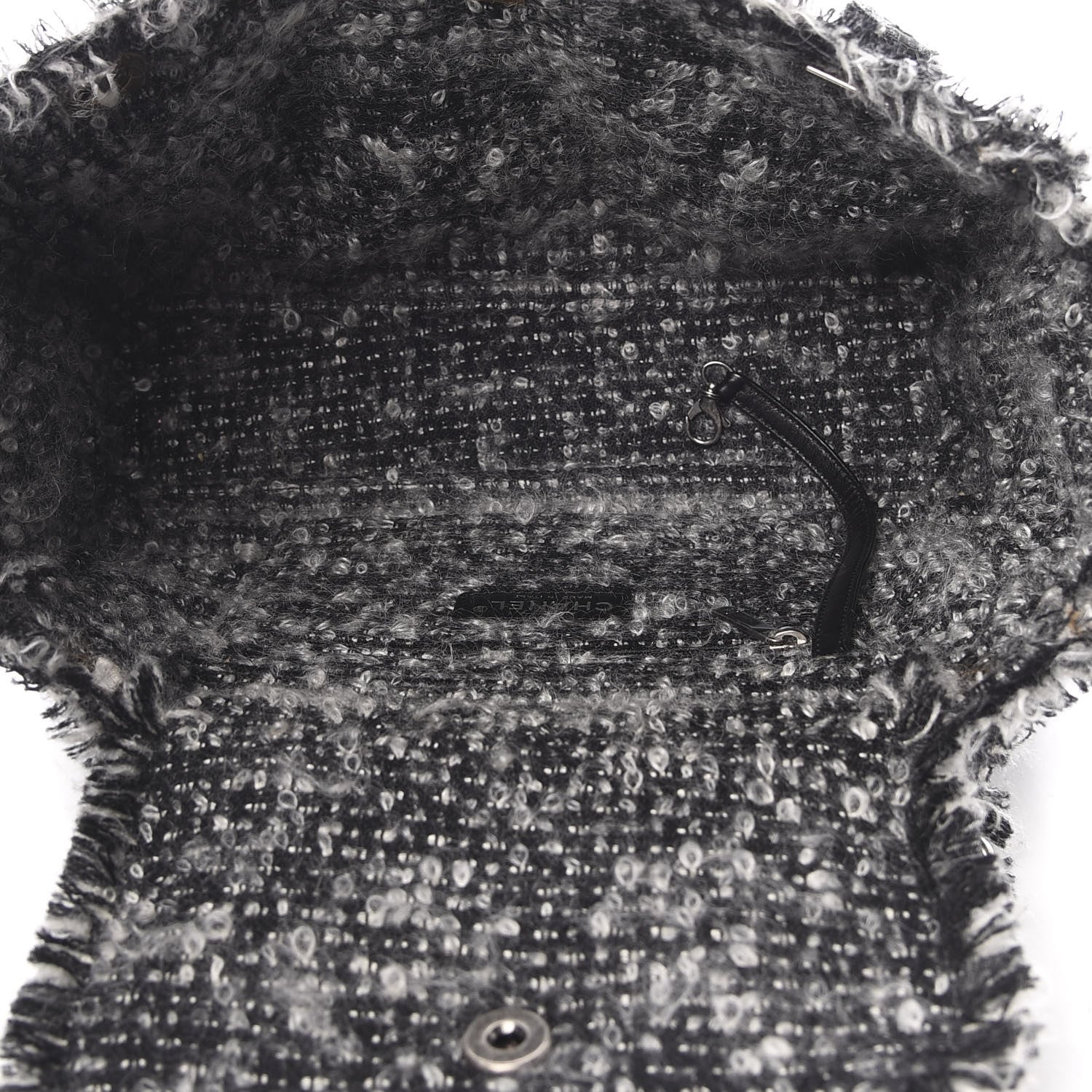 Chanel Tweed Calfskin Tweedy Shopping Tote Black 5 of 12
