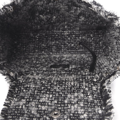 Chanel Tweed Calfskin Tweedy Shopping Tote Black 5 of 12