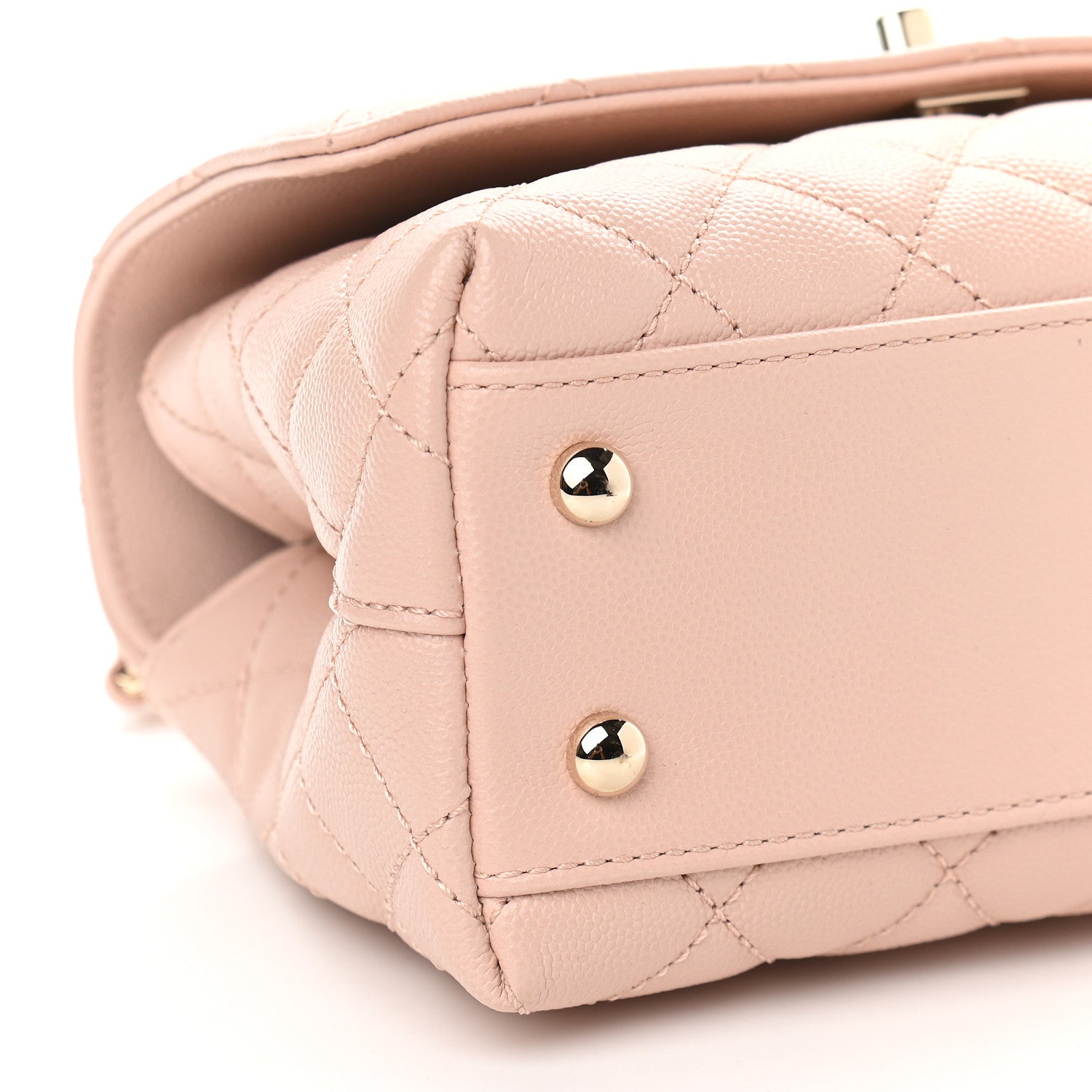 Chanel Caviar Quilted Mini Coco Handle Flap Pink 8 of 11