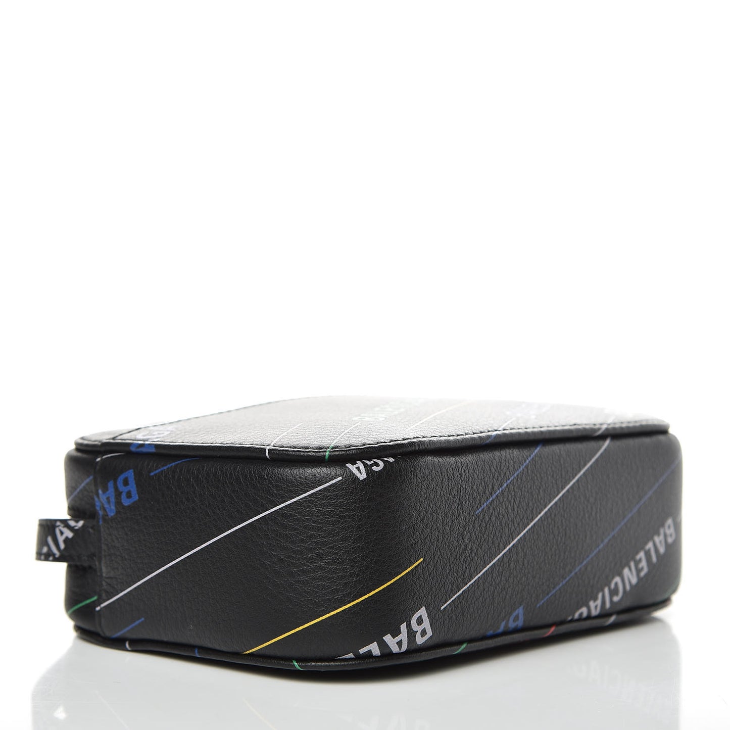Calfskin Logo Print XS Everyday Camera Bag Black Multicolor