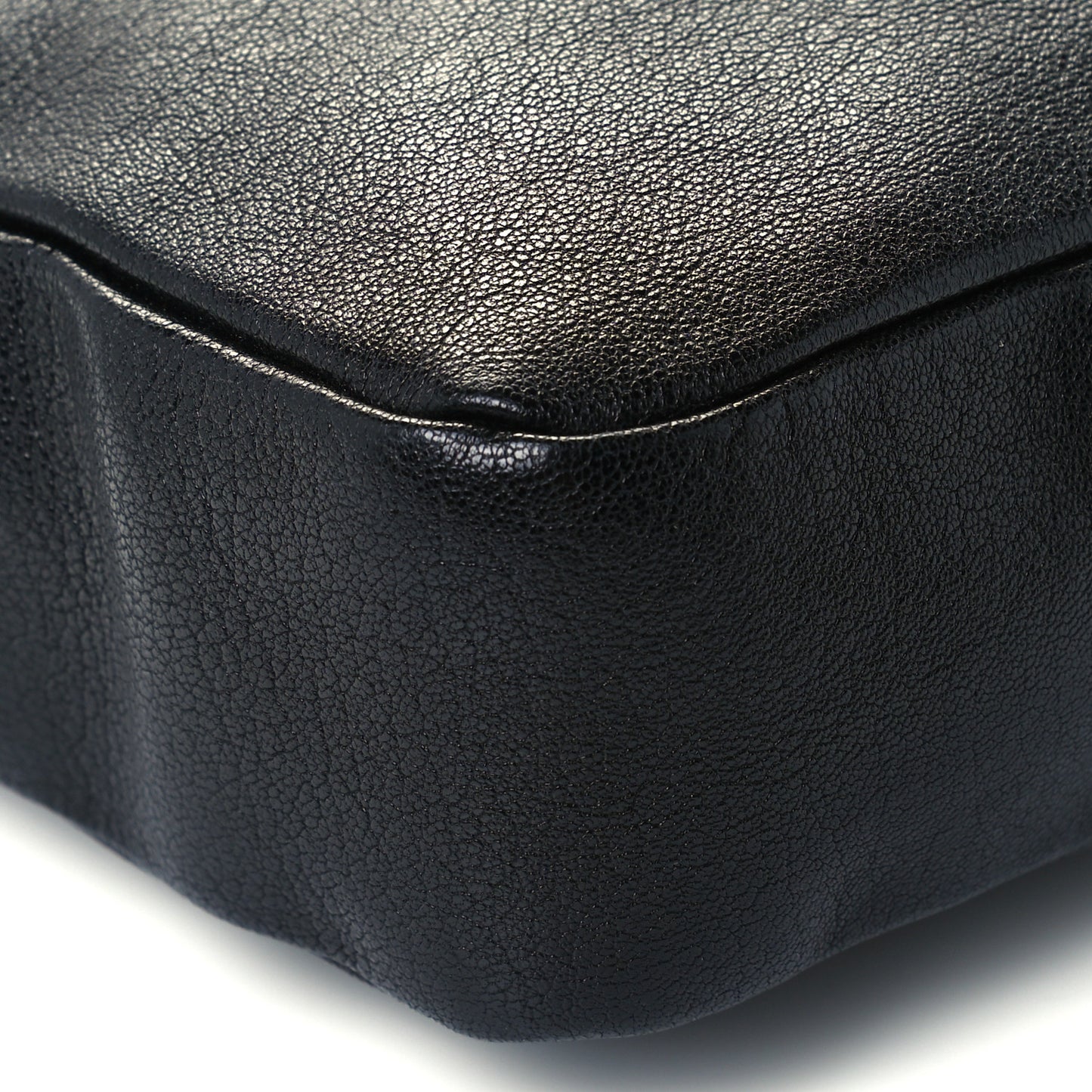 Calfskin Monogram Embossed Small Lou Camera Bag Black